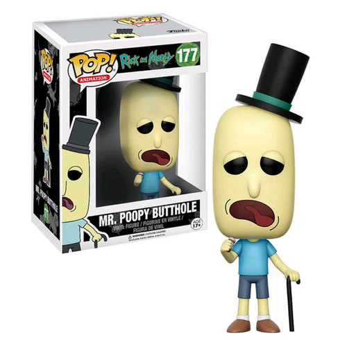 Funko POP! Rick And Morty Mr Poopy Butthole #177 New Mint 2017 Release