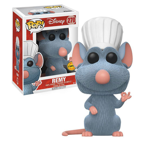 Funko POP! Limited Edition Chase Disney Pixar Ratatouille #270 Remy FLOCKED New Mint