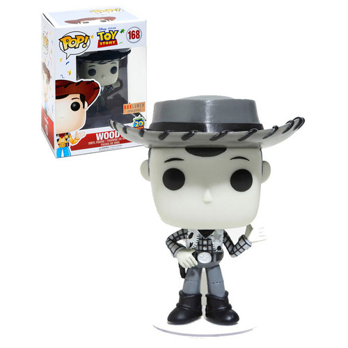 Funko POP! Disney Pixar Toy Story #168 Woody (Black & White) - BoxLunch Exclusive - New, Mint Condition