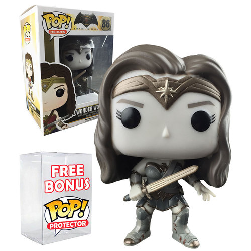 Funko POP! DC Batman vs Superman #86 Wonder Woman (Sepia) New Mint Exclusive