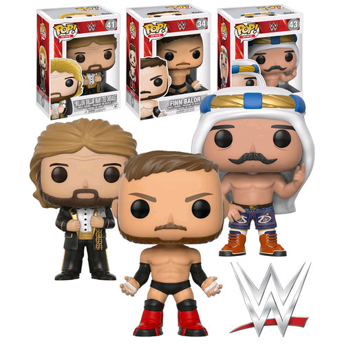 Funko POP! WWE 2017 Bundle #34 Finn Balor #41 Million Dollar Man #43 Iron Sheik NEW