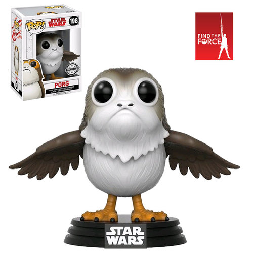 Funko POP! Star Wars The Last Jedi #198 Porg (With Open Wings) - New, Mint Condition