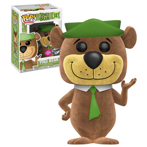 Funko POP! Animation Hanna-Barbera Yogi Bear #187 Yogi Bear (Flocked) - New, Mint Condition