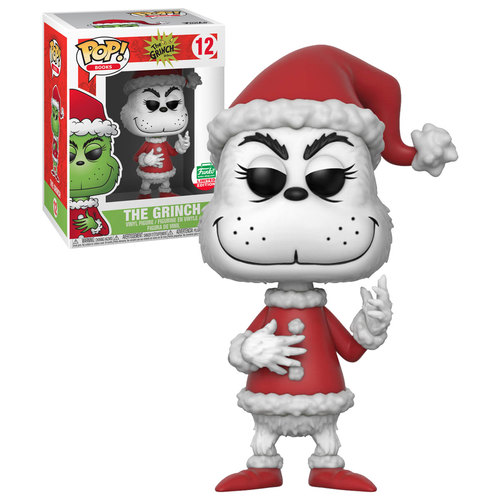 Funko POP! Books The Grinch #12 The Grinch (Black & White Santa) - 2017 Funko Limited Edition - New, Mint Condition