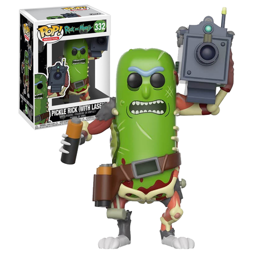 Funko POP! Animation Rick And Morty #332 Pickle Rick (With Laser) - New, Mint Condition