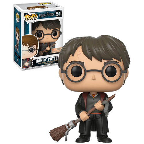 Funko POP! Harry Potter #51 - Harry Potter (With Firebolt Broom) - BoxLunch Exclusive - New, Mint Condition