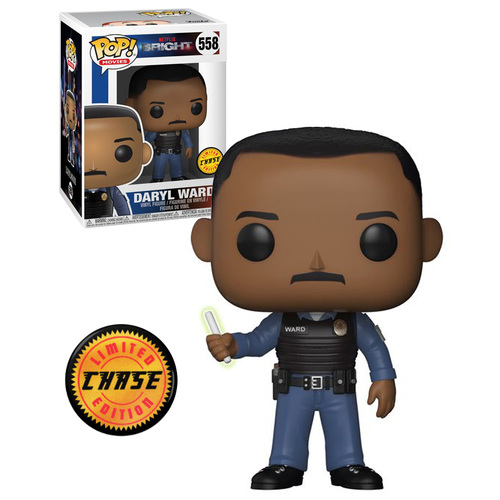 Funko POP! Movies Netflix Bright #558 Daryl Ward - Limited Edition Chase - New, Mint Condition