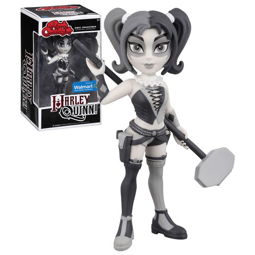 Funko Rock Candy Harley Quinn (Black & White) - Walmart Exclusive - New, Mint Condition