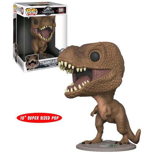 Funko POP! Movies Jurassic World #591 Tyrannosaurus Rex - 10" Super Sized Pop - New, Mint Condition