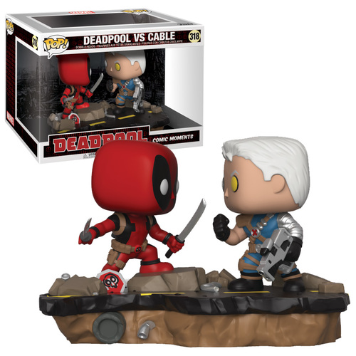 Funko POP! Marvel Deadpool #318 Comic Moments Deadpool vs Cable - New, Mint Condition