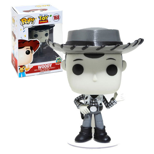 Funko POP! Disney Pixar Toy Story #168 Woody (Black & White) - New, Mint Condition