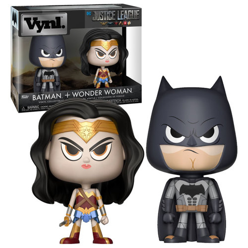 Funko Vynl. DC Justice League Two Pack - Batman + Wonder Woman - New, Mint Condition