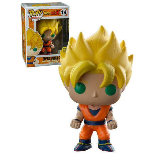 Funko POP! Animation Dragonball Z #14 Super Saiyan Goku (Glow In The Dark) - New, Mint Condition