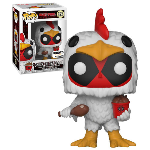 Funko POP! Marvel #323 Chicken Deadpool - Amazon Exclusive Import - New, Mint Condition