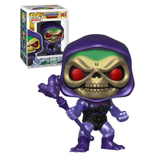 Funko POP! Television Masters Of The Universe #563 Battle Armor Skeletor (Metallic) - New, Mint Condition