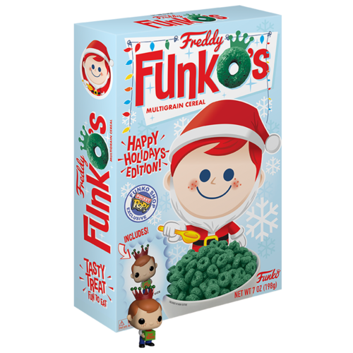 Funko Freddy FunkO's Multigrain Cereal With Pocket Pop! - Happy Holidays Edition! - Funko Shop Exclusive Import - New, Mint Condition