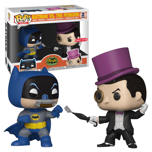 Funko POP! Heroes Batman Vs The Penguin 2-Pack - Target Exclusive Import - New, Mint Condition