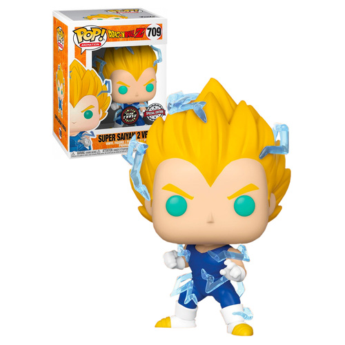 Funko POP! Animation Dragonball Z #709 Super Saiyan 2 Vegeta - Limited Glow Chase Edition - New, Mint Condition