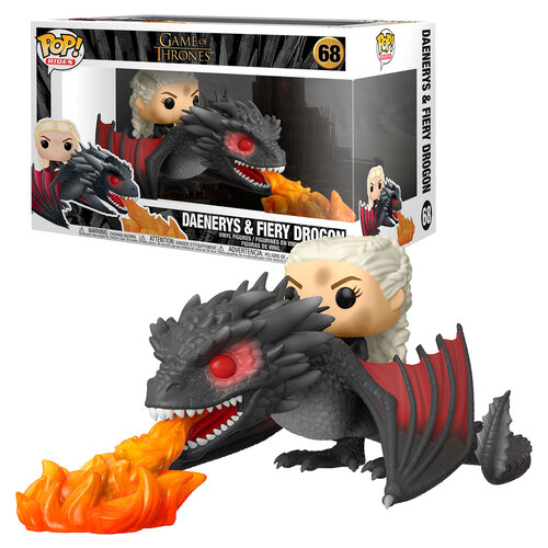 Funko POP! Rides Game Of Thrones #68 Daenerys & Fiery Drogon - New, Near Mint Condition