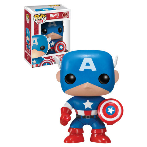 Funko POP! Marvel #06 Captain America - New, Mint Condition