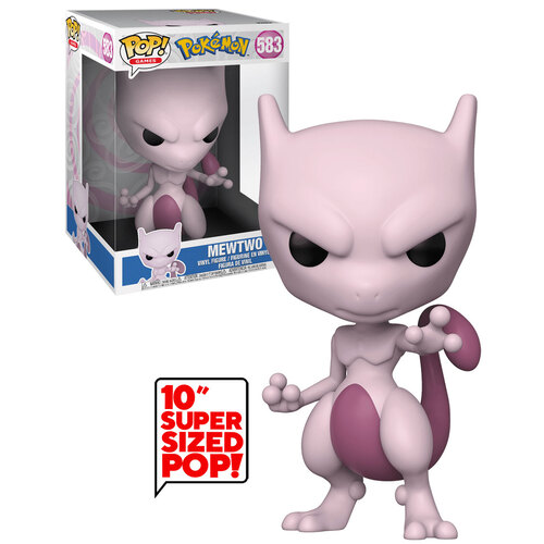 Funko POP! Games Pokemon #583 Mewtwo Super Sized 10" POP - New, Mint Condition