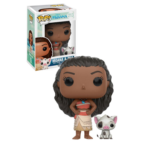 Funko POP! Disney Moana #213 Moana & Pua - New, Mint Condition