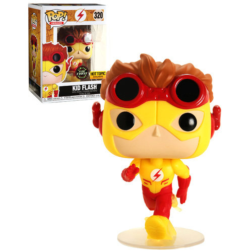 Funko POP! Heroes Young Justice #320 Kid Flash - Limited Glow Chase Edition - Hot Topic Import - New, Mint Condition