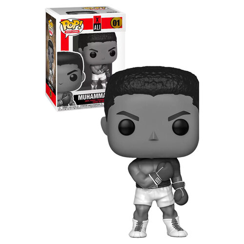 Funko POP! Sports Legends #01 Muhammad Ali (Black & White) - New, Mint Condition