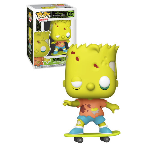 Funko POP! Television The Simpsons Treehouse Of Horror #1027 Zombie Bart - New, Mint Condition