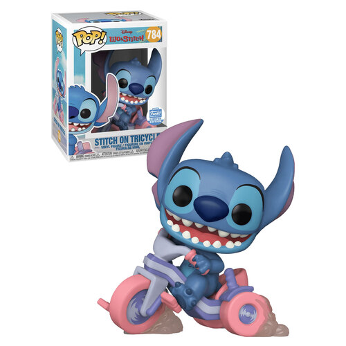 Funko POP! Disney Lilo And Stitch #784 Stitch On Tricycle - Funko Shop Limited Edition - New, Mint Condition