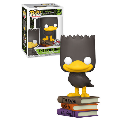 Funko POP! Television The Simpsons Treehouse Of Horror #1032 The Raven Bart - New, Mint Condition