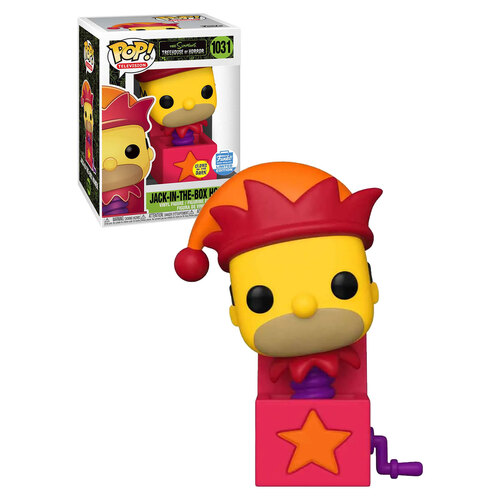 Funko POP! The Simpsons #1031 Jack-In-The-Box Homer (Glows In The Dark) - Limited Funko Shop Exclusive - New, Mint Condition