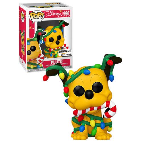 Funko POP! Disney Holiday #996 Pluto (With Lights) - Limited Amazon Exclusive - New, Mint Condition