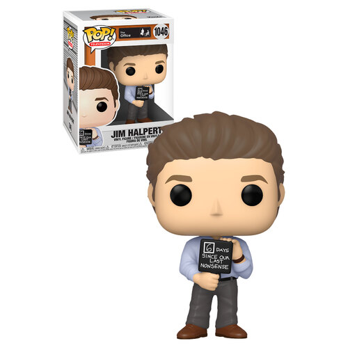 Funko POP! Television The Office #1046 Jim Halpert (Nonsense Sign) - New, Mint Condition