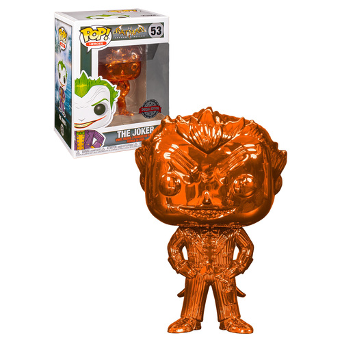 Funko POP! DC Arkham Asylum #53 The Joker (Orange Chrome)  - New, Mint Condition