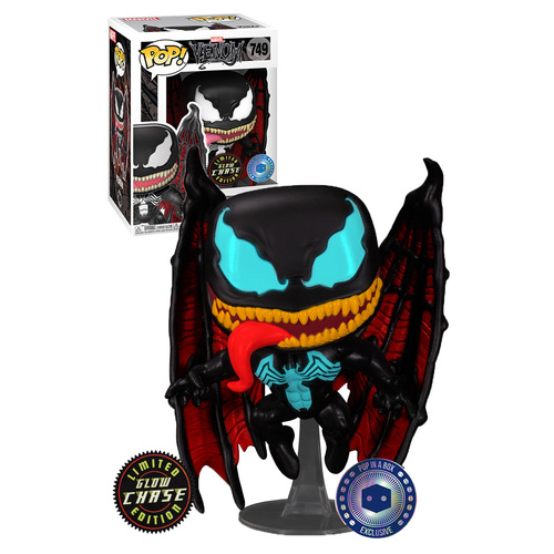 Funko POP! Marvel #749 Venom With Wings - PopInABox Exclusive - Limited Glow Chase Edition - New, Mint Condition