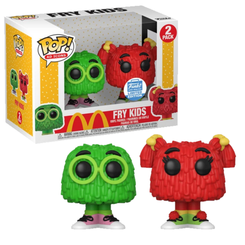 Funko POP! Ad Icons McDonalds #47762 2 Pack Fry Kids (Red/Green) - Limited Funko Shop Exclusive - New, Mint Condition