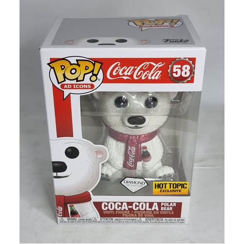 Funko POP! Ad Icons #58 Coca-Cola Polar Bear (Diamond Collection ...