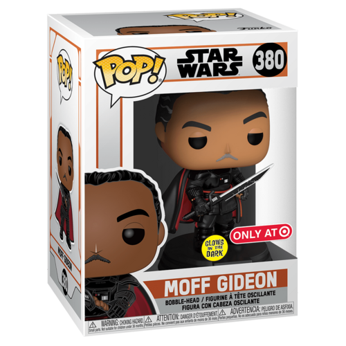 Funko POP! Star Wars #380 Moff Gideon (Glows In The Dark) - Limited Target Exclusive - New, Mint Condition