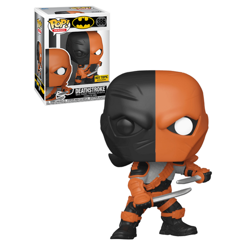 Funko POP! Heroes Batman #386 Deathstroke - Limited Hot Topic Exclusive - New, Mint Condition