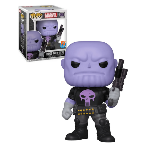 Funko POP! Marvel #751 Thanos (Earth 18138 - Punisher) Super-Sized - Limited PX Previews Exclusive - New, Mint Condition