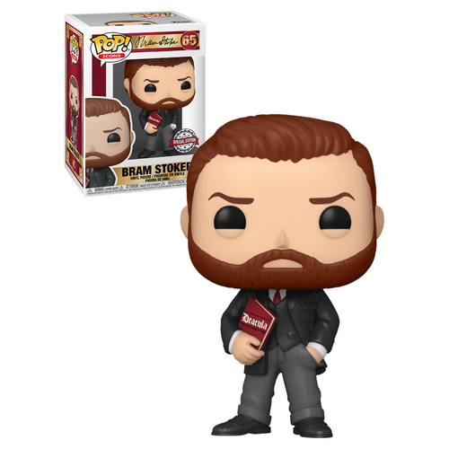 Funko POP! Icons #65 Bram Stoker With Book - New, Mint Condition