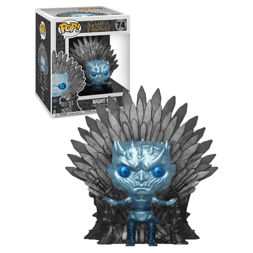 Funko POP! Game Of Thrones #74 Super-Sized Night King On Throne (Metallic) - New, Mint Condition