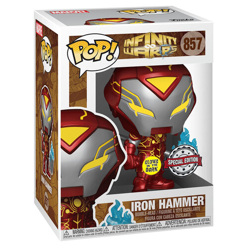 Funko POP! Marvel #857 Infinity Warps - Iron Hammer (Glows In The Dark) - New, Mint Condition