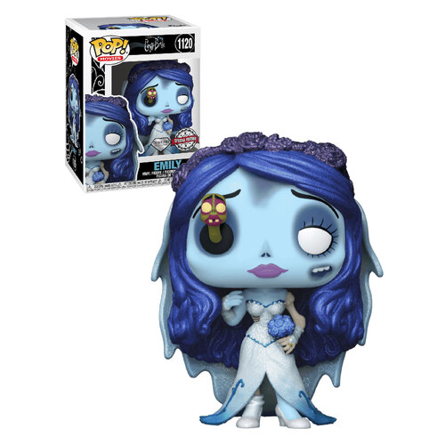 Funko POP! Animation #1120 Corpse Bride - Emily With Worm (Diamond Collection Glitter) - New, Mint Condition