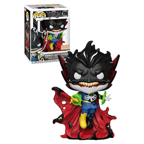 Funko POP! Marvel #750 Venomized Doctor Strange (Energy Base - Glows In The Dark) - Limited Box Lunch Exclusive - New, Mint Condition