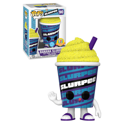 Funko POP! Ad Icons 7-Eleven #90 Banana Slurpee (Glitter) - Limited 7 Eleven Exclusive - New, Mint Condition