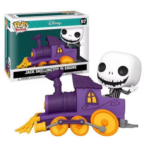 Funko POP! Disney Nightmare Before Christmas Trains #07 Jack Skellington In Engine - New, Mint Condition