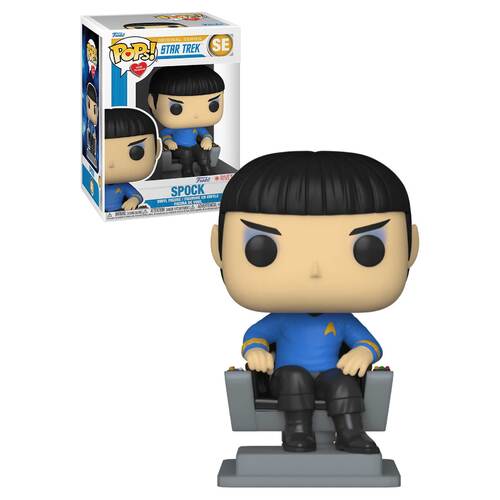 Funko POPs! With Purpose Television SE Star Trek: TOS - Spock in Chair - New, Mint Condition