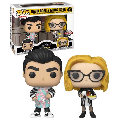 Funko POP! 2 Pack Television Schitt's Creek #54584 David Rose & Moira Rose - New, Mint Condition